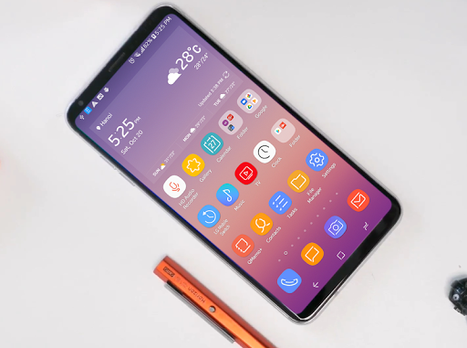 [UX6] Galaxy Note 9 Theme for V20 G5 Oreo - Image screenshot of android app