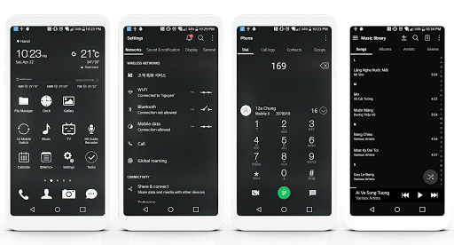 [UX6] Simple Dark Theme LG G5 V20 Oreo - عکس برنامه موبایلی اندروید