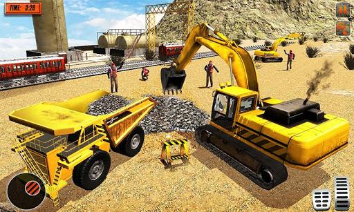 Heavy Machines Train Track Construction Simulator - عکس برنامه موبایلی اندروید