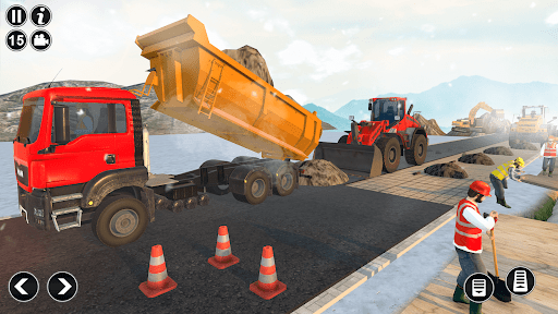 Real Construction Truck Games - Gameplay image of android game