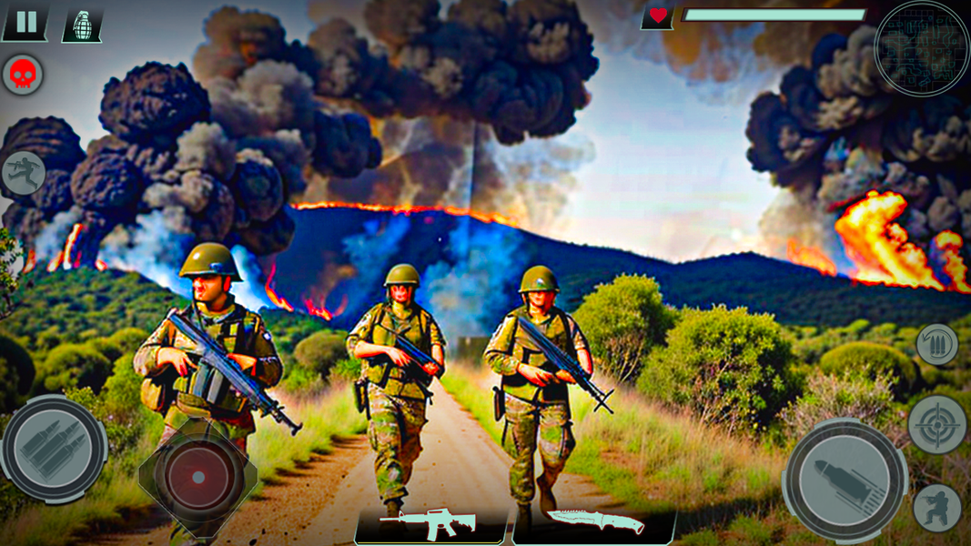 Fps Commando Offline Gun Games - Gameplay image of android game