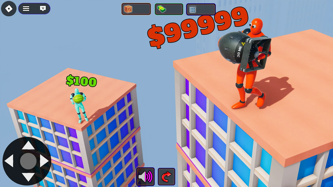 Throw Stuff Ragdoll Destroy - Gameplay image of android game