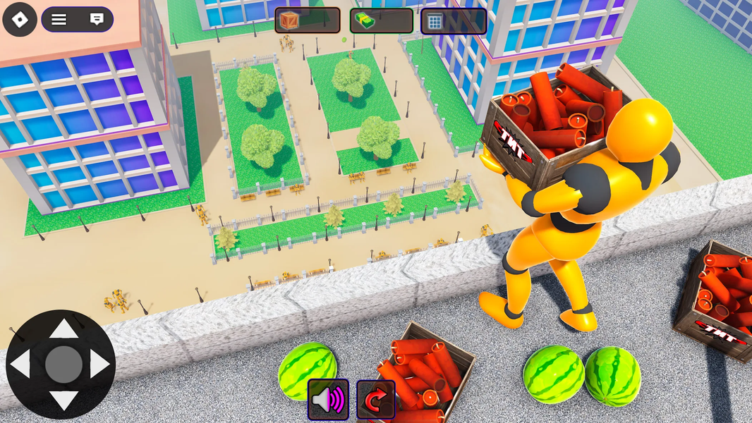 Throw Stuff Ragdoll Destroy - Gameplay image of android game