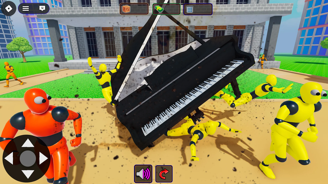 Throw Stuff Ragdoll Destroy - Gameplay image of android game