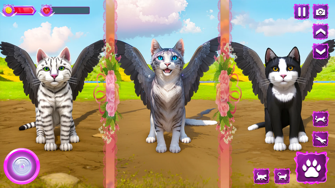 Flying Wild Cat Care Sim ۳D - عکس بازی موبایلی اندروید