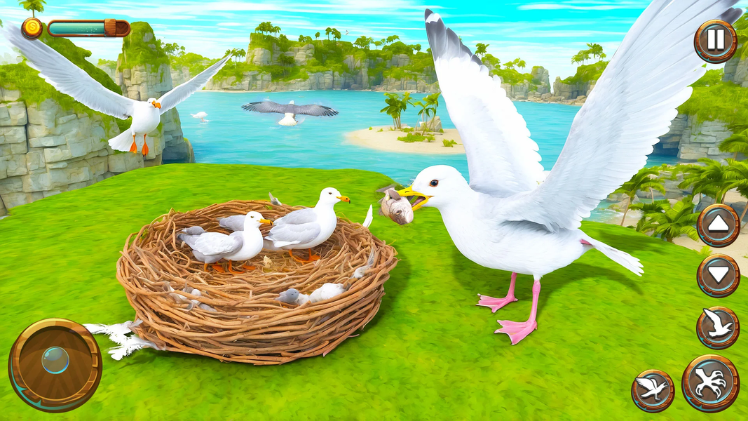 Seagull Bird Life Simulator - عکس بازی موبایلی اندروید