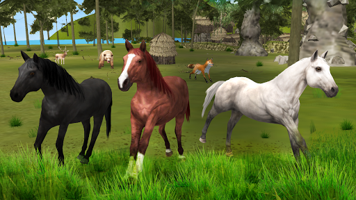 Wild Horse Family Riding Game - عکس برنامه موبایلی اندروید