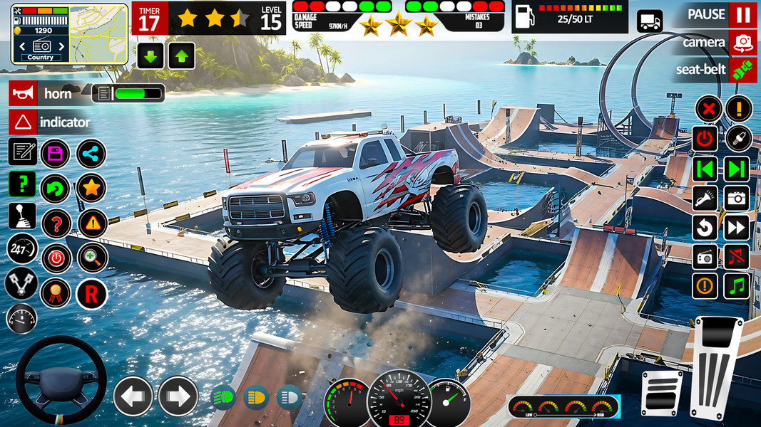 Monster Truck Simulator Game - عکس بازی موبایلی اندروید