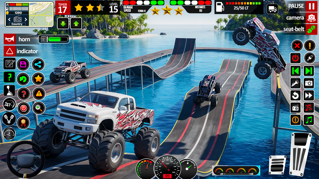 Monster Truck Simulator Game - عکس بازی موبایلی اندروید