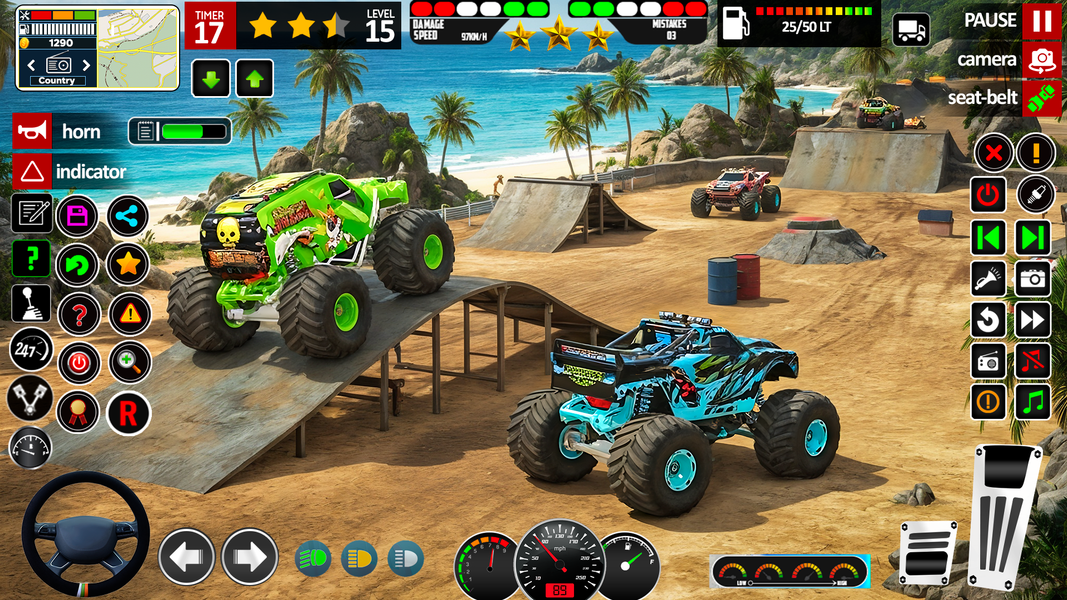 Monster Truck Simulator Game - عکس بازی موبایلی اندروید