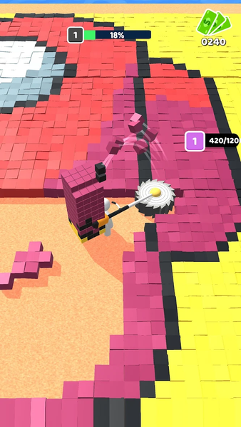 Mow 3D - Gameplay image of android game