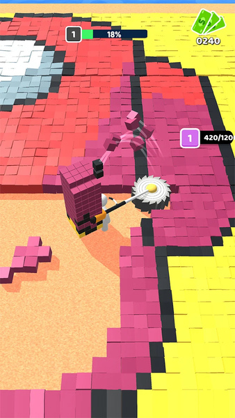 Mow 3D - Gameplay image of android game