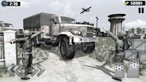 World War 2 Heroes: US Army Transport simulator 20 - Gameplay image of android game