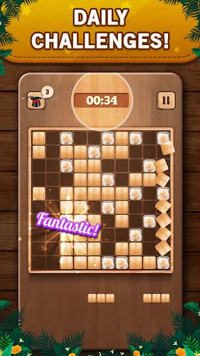 Wooden ۱۰۰ Block Puzzle Game - عکس بازی موبایلی اندروید