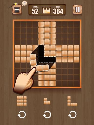 Wood Block Blitz Puzzle: Color Hexa Tangram - Gameplay image of android game