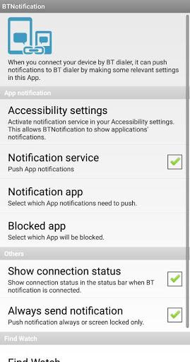 Bluetooth Notification - Image screenshot of android app