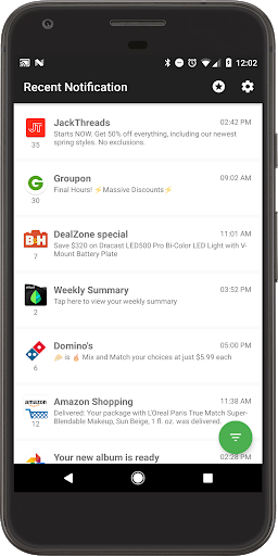 Recent Notification - Image screenshot of android app
