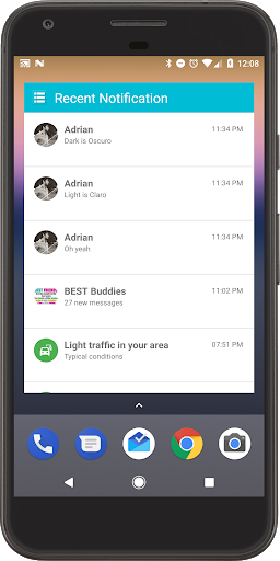 Recent Notification - عکس برنامه موبایلی اندروید