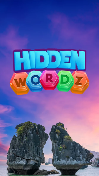 Hidden Wordz - Word Puzzle - Gameplay image of android game