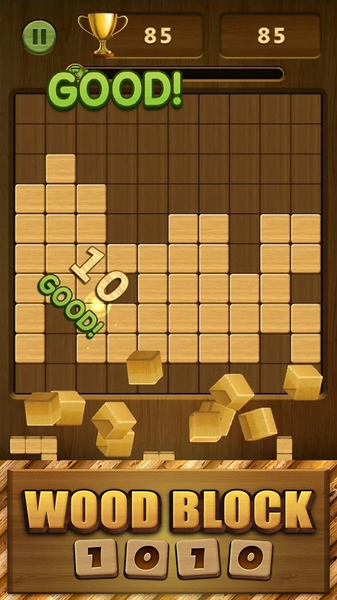Wood Block 1010 - Gameplay image of android game