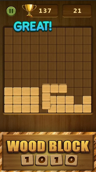 Wood Block 1010 - Gameplay image of android game