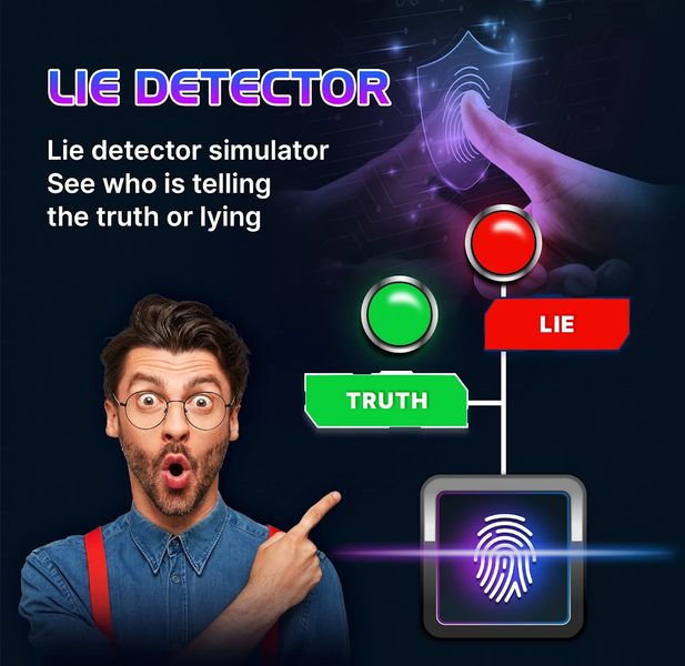 Lie Detector Test Prank - Scan - عکس برنامه موبایلی اندروید