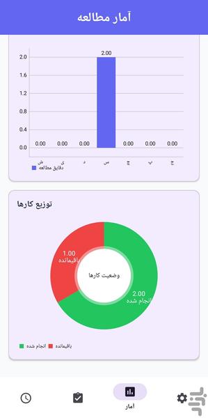 برنامه ریزی مطالعه - عکس برنامه موبایلی اندروید
