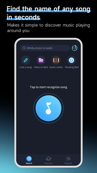 Music Recognition - Find Songs - Image screenshot of android app