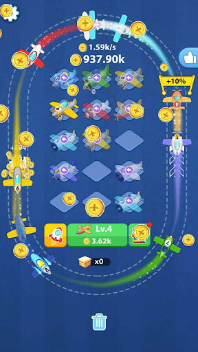 Royal Plane - Best Merge Game - Gameplay image of android game