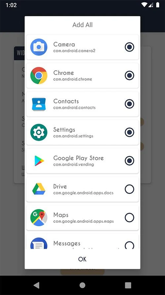 Shortcuts widget - Apps Folder - Image screenshot of android app