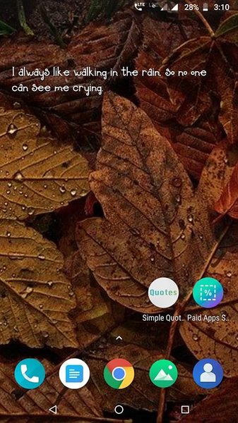 Simple Quote Widget - Image screenshot of android app