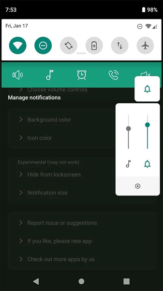 Quick Volume Control - Image screenshot of android app