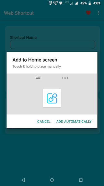 Website Shortcut -URL Shortcut - عکس برنامه موبایلی اندروید