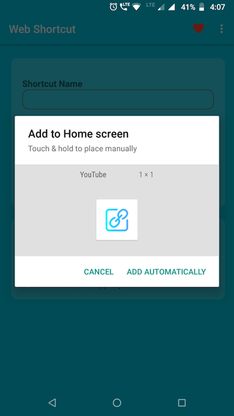 Website Shortcut -URL Shortcut - Image screenshot of android app