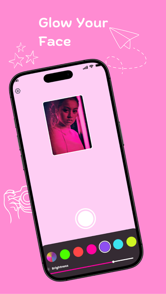 Glow Cam: Selfie Light Camera - Image screenshot of android app