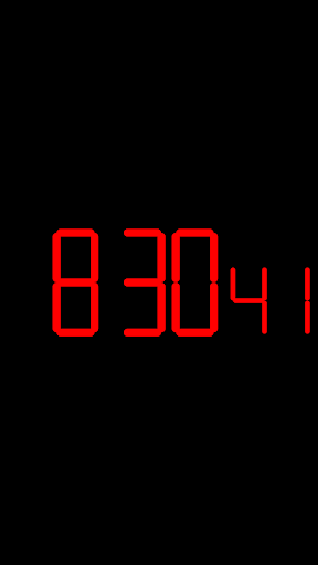 Digital Clock Seconds - Image screenshot of android app