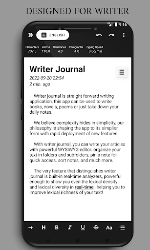 Writer Journal - Story,Note - Image screenshot of android app