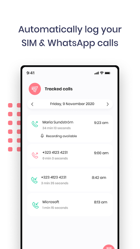 Salestrail – Sync Calls & Recs - Image screenshot of android app