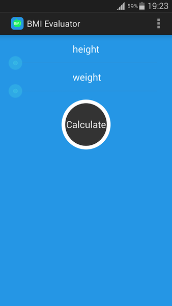 Body BMI Calculator - Image screenshot of android app