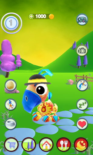 Talking Bird - Gameplay image of android game