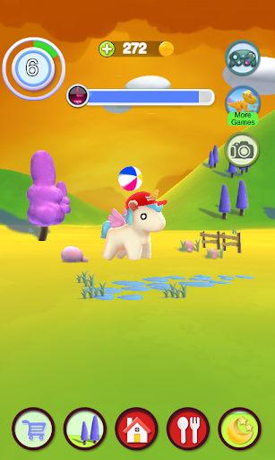 Talking Unicorn - Gameplay image of android game