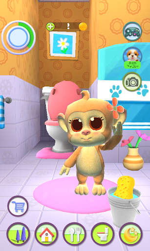 Talking Monkey - Smart Buddy - Gameplay image of android game