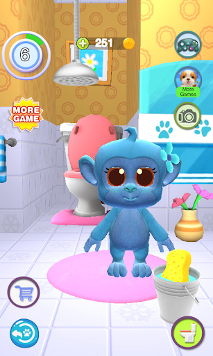 Talking Monkey - Smart Buddy - Gameplay image of android game
