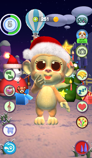 Talking Monkey - Smart Buddy - Gameplay image of android game
