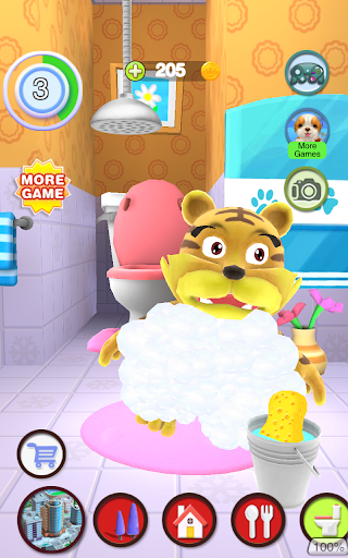 Talking Tiger - Gameplay image of android game