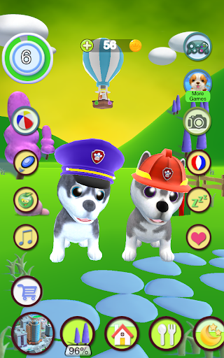 Talking Husky Dog - Gameplay image of android game