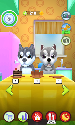Talking Husky Dog - Gameplay image of android game