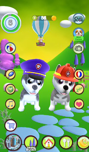Talking Husky Dog - Gameplay image of android game