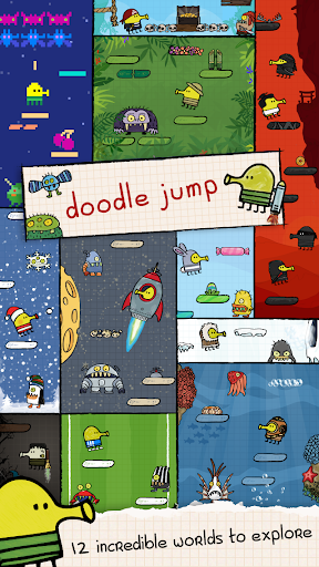 Doodle Jump - Gameplay image of android game