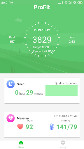ProFit - Image screenshot of android app